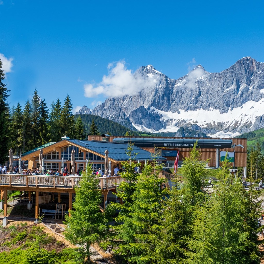 Rittisstadl mit großen Kinderspielplatz © Erlebnis Rittisberg | HP Steiner